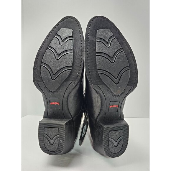 Laredo Mens Black Leather Western Ankle Boots With Side Zipper Size 13 EW - Picture 7 of 7